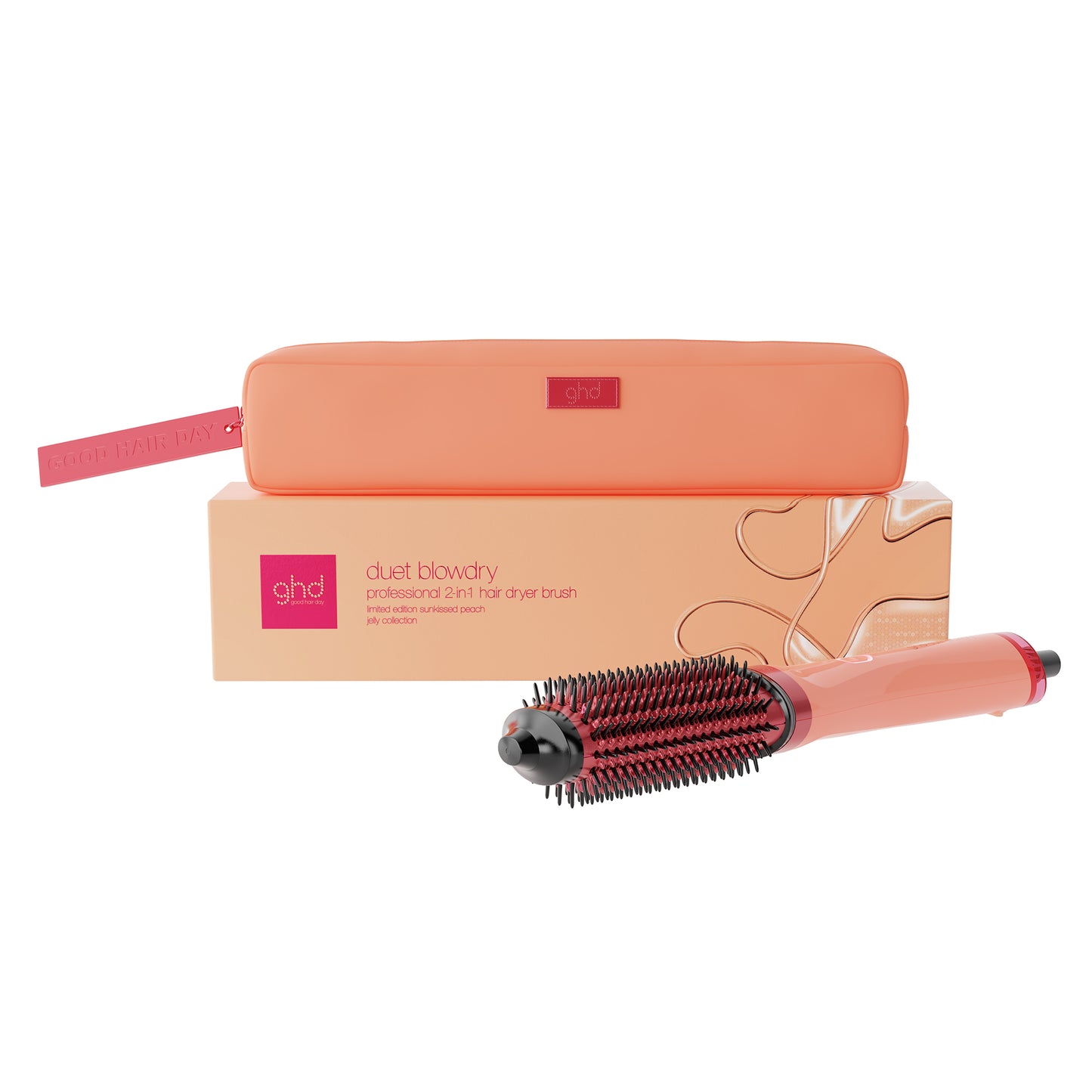 ghd duet blowdry™ Hair Dryer Brush in Sunkissed Peach