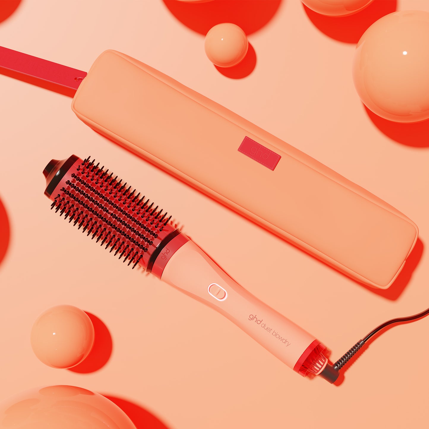 ghd duet blowdry™ Hair Dryer Brush in Sunkissed Peach